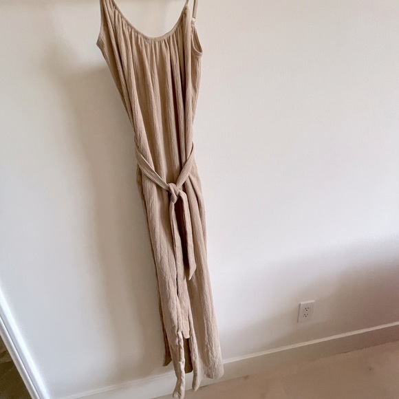 H&M Beige Tie Belt Jumpsuit - Picture 10 of 14